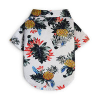 HKM-7394749 Hawaiian-Style Cotton Dog Shirt for Pets - Multiple Sizes Available