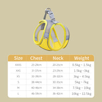 HKM-7394877 Adjustable Breathable Mesh Cat Traction Harness with Chest Strap in Multiple Colors