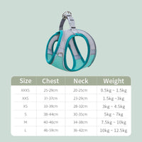 HKM-7394877 Adjustable Breathable Mesh Cat Traction Harness with Chest Strap in Multiple Colors