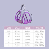 HKM-7394877 Adjustable Breathable Mesh Cat Traction Harness with Chest Strap in Multiple Colors