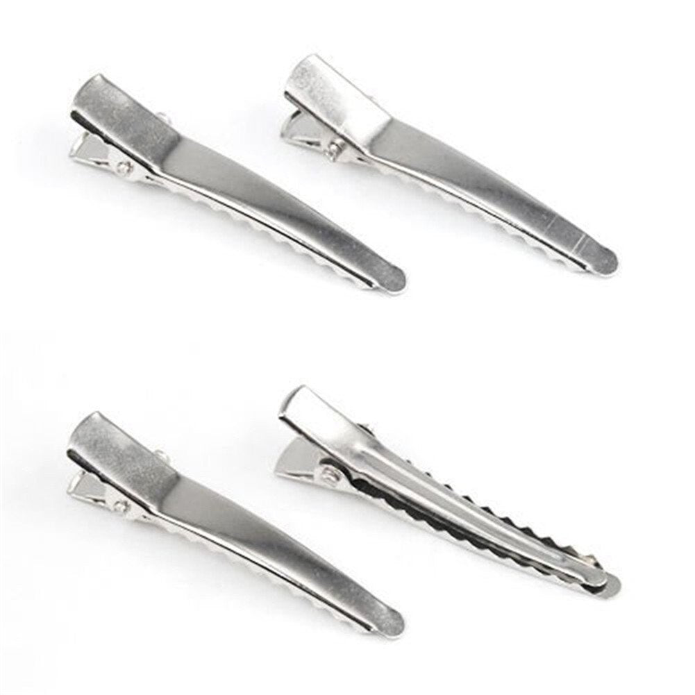 HKM-739539 Silver Metal Side Clip - 4.5 cm Durable Electroplated Design