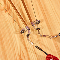 HKM-7395901 Retractable Teaser Feather Toy for Cats - Interactive Fishing Pole with Soft Plush and Feather Attachments