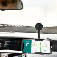 HKM-739667 Universal Car Windshield Suction-Cup Holder for Mobile Phone Navigation - Black PC/Silicone Design