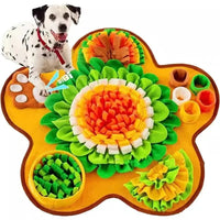 HKM-7396925 Flower-Shaped Olfactory Training Pad for Pets - 60x60CM Polar Fleece Material