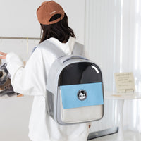 HKM-7397309 Spacious Portable Pet Backpack with Waterproof Design and Reflective Accents