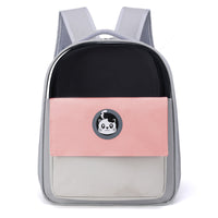 HKM-7397309 Spacious Portable Pet Backpack with Waterproof Design and Reflective Accents
