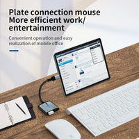 HKM-739859 2 in 1 USB OTG Adapter with Lightning Connector and USB 3.0 for iPhone and iPad - Supports Keyboard, Mouse, and Charging