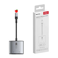 HKM-739859 2 in 1 USB OTG Adapter with Lightning Connector and USB 3.0 for iPhone and iPad - Supports Keyboard, Mouse, and Charging