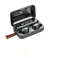 HKM-739987 Wireless Binaural Bluetooth Headset with Power Display, NFC, and Voice Control - Touch F9 TWS 5.0, Multiple Color Options Available