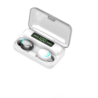 HKM-739987 Wireless Binaural Bluetooth Headset with Power Display, NFC, and Voice Control - Touch F9 TWS 5.0, Multiple Color Options Available