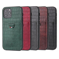 HKM-740051 Pull-Out Mobile Phone Case with Card Holder - Compatible with iPhone and HUAWEI Models - Solid Color Design
