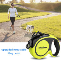 HKM-7400637 Retractable Dog Leash for Large and Medium-Sized Dogs - Durable ABS and Nylon Materials in Fresh Green and Active Orange