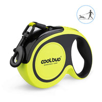HKM-7400637 Retractable Dog Leash for Large and Medium-Sized Dogs - Durable ABS and Nylon Materials in Fresh Green and Active Orange