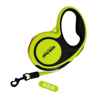 HKM-7400637 Retractable Dog Leash for Large and Medium-Sized Dogs - Durable ABS and Nylon Materials in Fresh Green and Active Orange