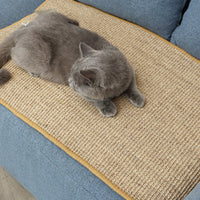 HKM-7401021 Durable Natural Sisal Cat Scratcher Mat for Furniture Protection