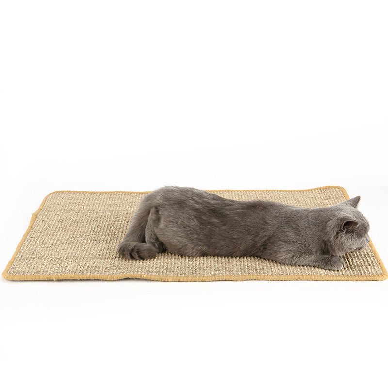 HKM-7401021 Durable Natural Sisal Cat Scratcher Mat for Furniture Protection