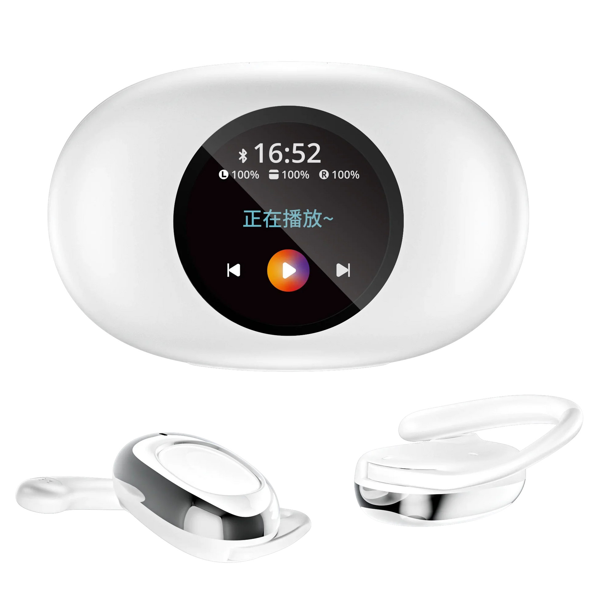 HKM-740115 YX39 In-Ear Sports Headset with Microphone and Noise Cancelling Feature, LED Battery Indicator