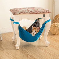 HKM-7402429 Detachable Cat Hammock Bed – 100% Cotton Cat Lounger with Adjustable Straps
