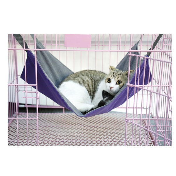 HKM-7402429 Detachable Cat Hammock Bed – 100% Cotton Cat Lounger with Adjustable Straps