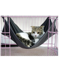 HKM-7402429 Detachable Cat Hammock Bed – 100% Cotton Cat Lounger with Adjustable Straps