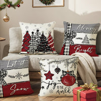 HKM-740243 Merry Christmas Cushion Cover Pillowcase - Festive Home Decor for Holiday Season 2024