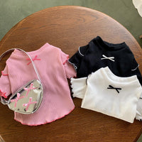 HKM-7403197 Personalized Casual Dog Shirt in Pink, White, and Black for All Sizes