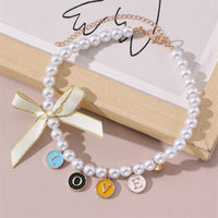 HKM-7403453 Monochrome Cartoon Pattern Pendant Necklace for Pets