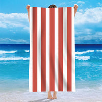 HKM-740371 Personalized Microfiber Beach Bath Towel with Striped Patterns in Various Colors