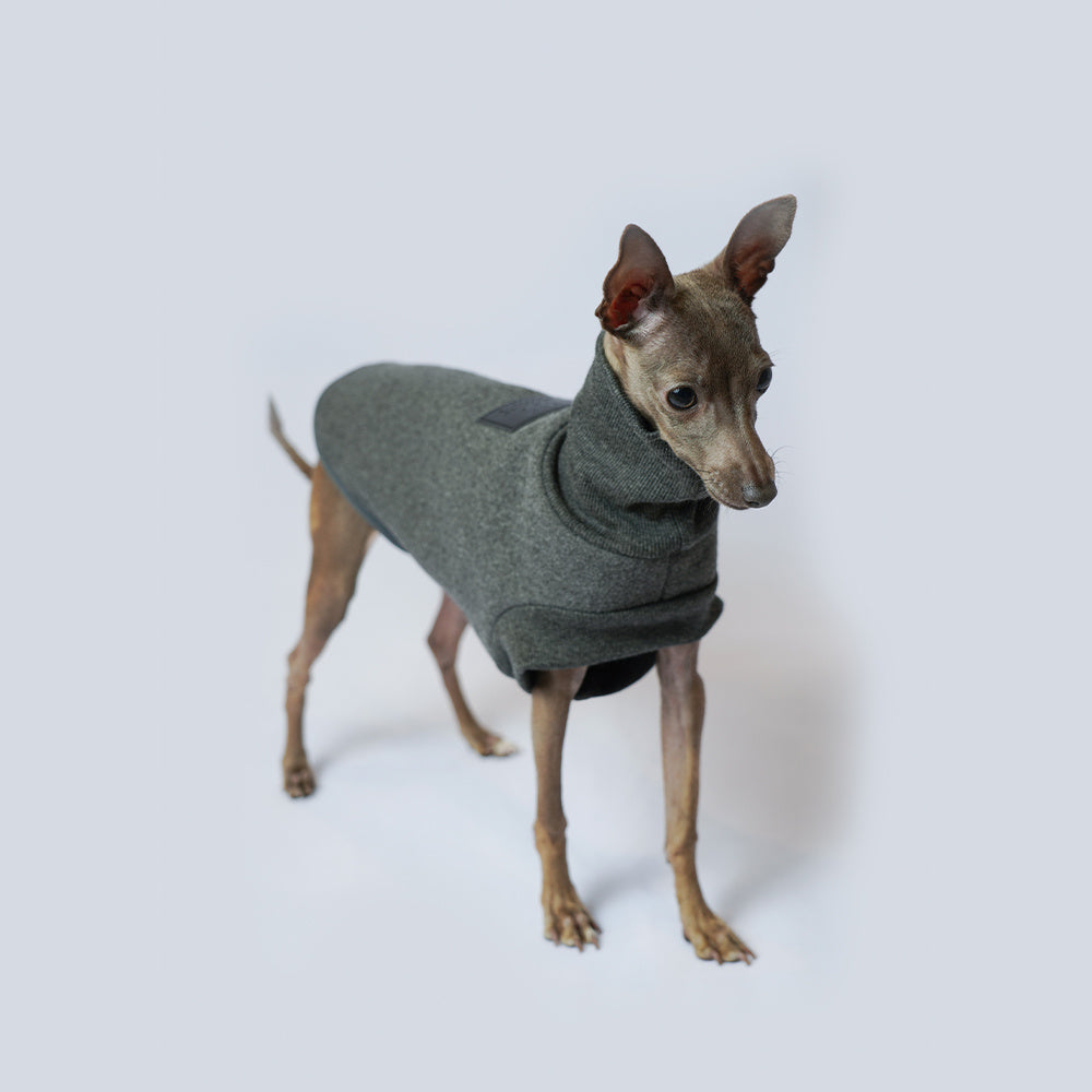 HKM-740435 Warm Thickened Fleece Dog Clothes in Grey for Comfort and Style - Sizes XS to XXL