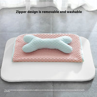 HKM-7404861 Cooling Dog and Cat Sleeping Mat - Breathable Non-Slip Pet Bed for Comfort in Spring and Summer