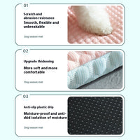 HKM-7404861 Cooling Dog and Cat Sleeping Mat - Breathable Non-Slip Pet Bed for Comfort in Spring and Summer