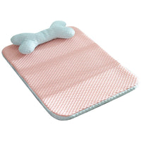 HKM-7404861 Cooling Dog and Cat Sleeping Mat - Breathable Non-Slip Pet Bed for Comfort in Spring and Summer