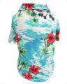 HKM-7404989 Dog Summer Thin Shirt, Breathable Chiffon Corgi Cat Apparel for Beach Parties