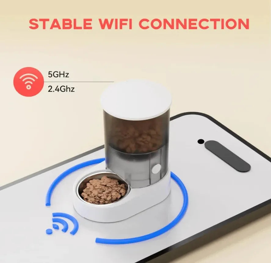 HKM-740563 Smart Wifi Automatic Pet Feeder with Digital Timer for Dogs and Cats