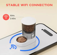 HKM-740563 Smart Wifi Automatic Pet Feeder with Digital Timer for Dogs and Cats