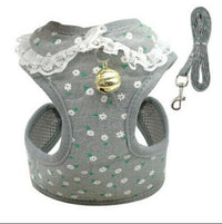 HKM-7406397 Breathable Tank Top Style Dog Chest Strap with Traction Rope for Pets