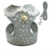 HKM-7406397 Breathable Tank Top Style Dog Chest Strap with Traction Rope for Pets