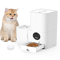 HKM-7406781 Smart WiFi Electric Two-in-One Pet Feeder for Dogs and Cats - Automatic Food and Water Dispenser