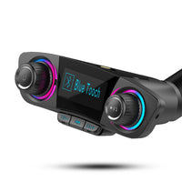 HKM-740691 Dual-Head Bluetooth MP3 Player with Large Screen and Colorful Lights