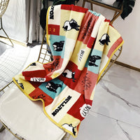 HKM-7407421 Cozy Coral Fleece Pet Blanket for Autumn and Winter, 100x75cm