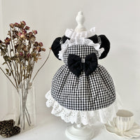 HKM-7408189 Winter Quilted Cat Dress with Matching Hat in Black - Available in Multiple Sizes