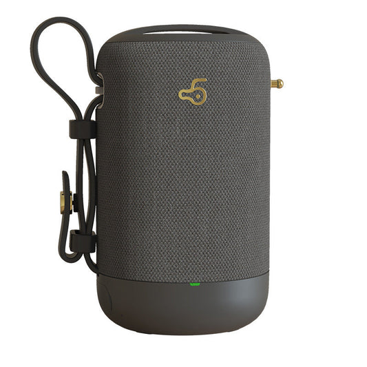 HKM-740819 Wireless Bluetooth Speaker with USB Connection - Dual Speaker Design, 1500mAh Battery, Waterproof Mesh & Leather Finish