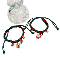 HKM-7408573 Christmas Themed Braided Rope Cat Scarf Collar, Free Size, Festive Designs