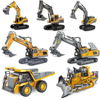 HKM-740947 1/20 Scale Alloy RC Excavator Model with 30m Remote Range, 360° Rotation and Obstacle Avoidance