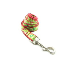 HKM-7410365 Red Christmas Polyester Pet Leash for All Seasons, Available in Multiple Sizes
