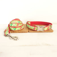 HKM-7410365 Red Christmas Polyester Pet Leash for All Seasons, Available in Multiple Sizes