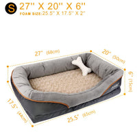HKM-7410621 Two-Color Four-Sided Dog Sofa - Winter Warmth and Comfort, Available in Gray, L & XL Sizes