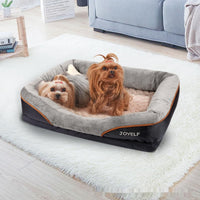 HKM-7410621 Two-Color Four-Sided Dog Sofa - Winter Warmth and Comfort, Available in Gray, L & XL Sizes