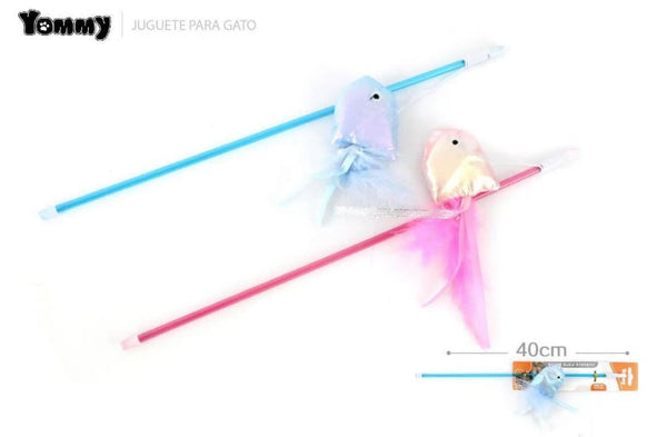 HKM-7411389 Vibrant Colorful Fish with Colorful Rod for Fishing Adventures