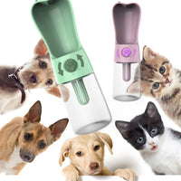 HKM-7412413 Portable Pet Water Bottle with Filter - 250ml, Leak-Proof Design for Dogs and Cats